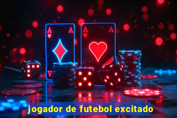 jogador de futebol excitado